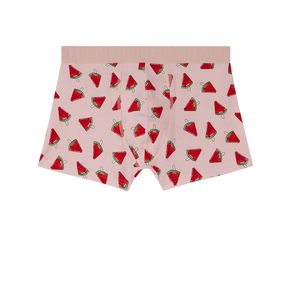 Bóxer con estampado de sandías - rosa rosa.