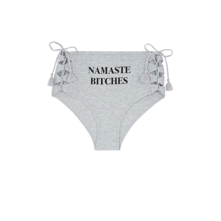 Braguita de talle alto gris namastiniz Braguita de talle alto gris namastiniz;
