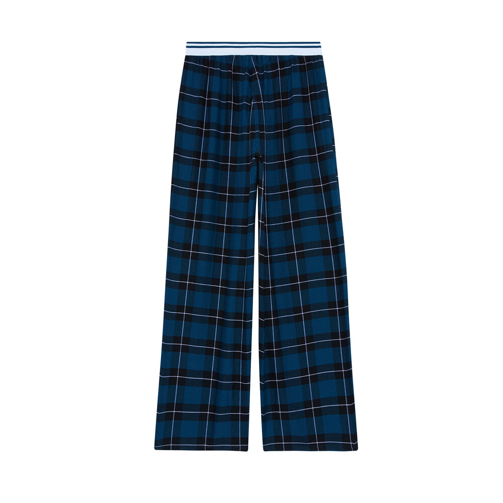 Pantalón a cuadros - azul azul.