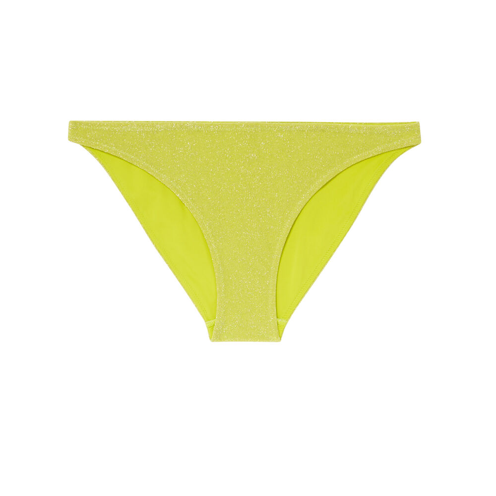 Parte de abajo de bikini braguita con lentejuelas - amarillo amarillo.