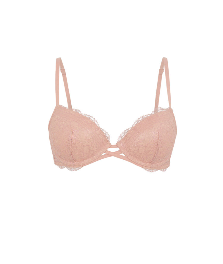 Sujetador push-up con encaje everydayiz rosa.