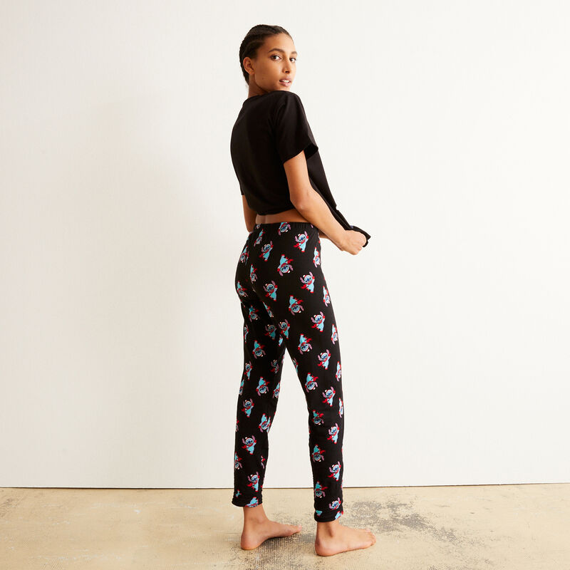 pantalón con motivos de Stitch - negro pantalón con motivos de Stitch - negro;
