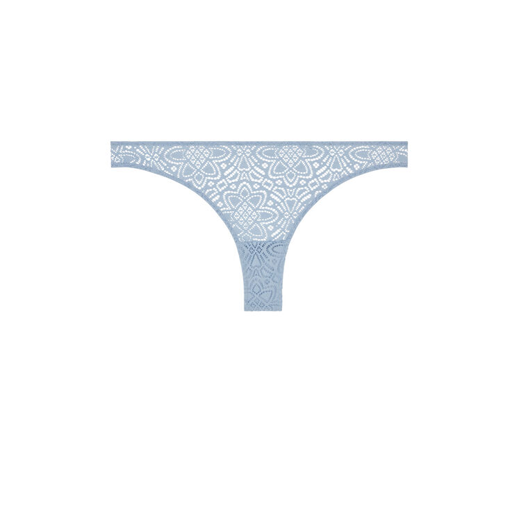 Braguita brasileña de encaje marceliz azul gris.