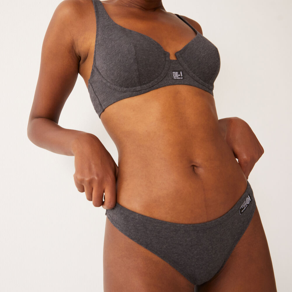 Braguita con mensaje wecare - gris gris.