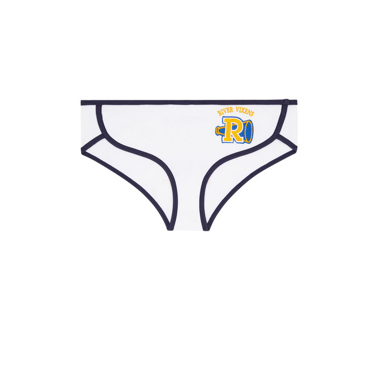 Braguita culotte de algodón con licencia riverdale riverdaliz blanco.