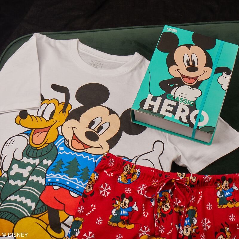 juego de pijama de manga corta Mickey y Pluto - blanco juego de pijama de manga corta Mickey y Pluto - blanco;