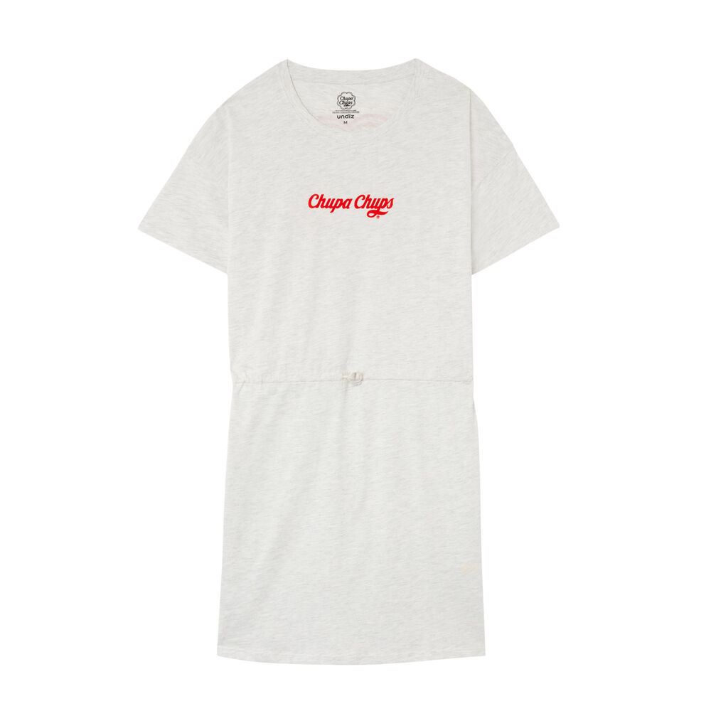 Vestido con lazada chupa chups - gris jaspeado gris.