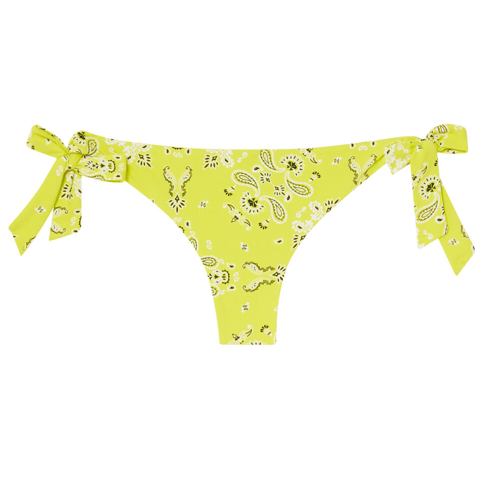 Parte de arriba del bikini con efecto bandana - verde claro verde.