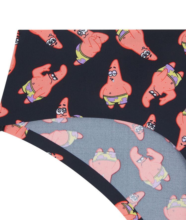 Braguita culotte de microfibra estampado patricio estrella patrickiz negro.