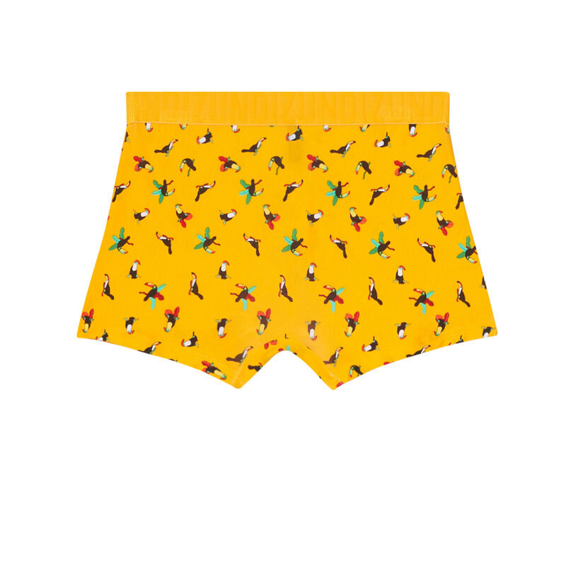 Bóxer con estampado de tucanes - amarillo Bóxer con estampado de tucanes - amarillo;