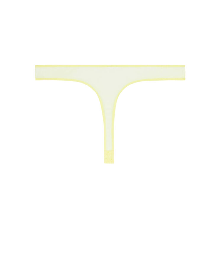 Braguita tanga de encaje - amarilla amarillo.