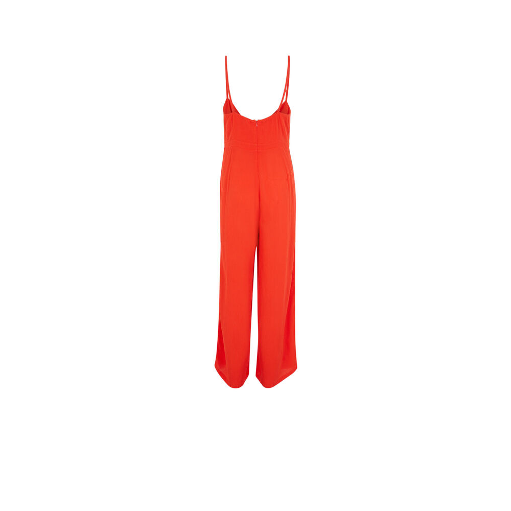 Mono con tirantes finos - rojo rojo.