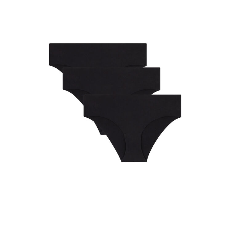 Juego de braguitas culotte negro Clincotoniz Juego de braguitas culotte negro Clincotoniz;