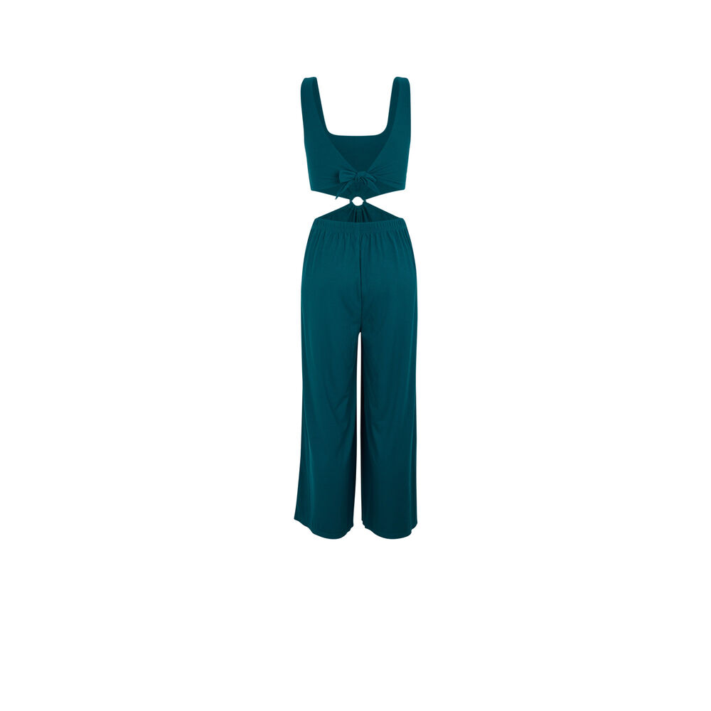 Mono con pantalón con detalle de anilla- azul azul.
