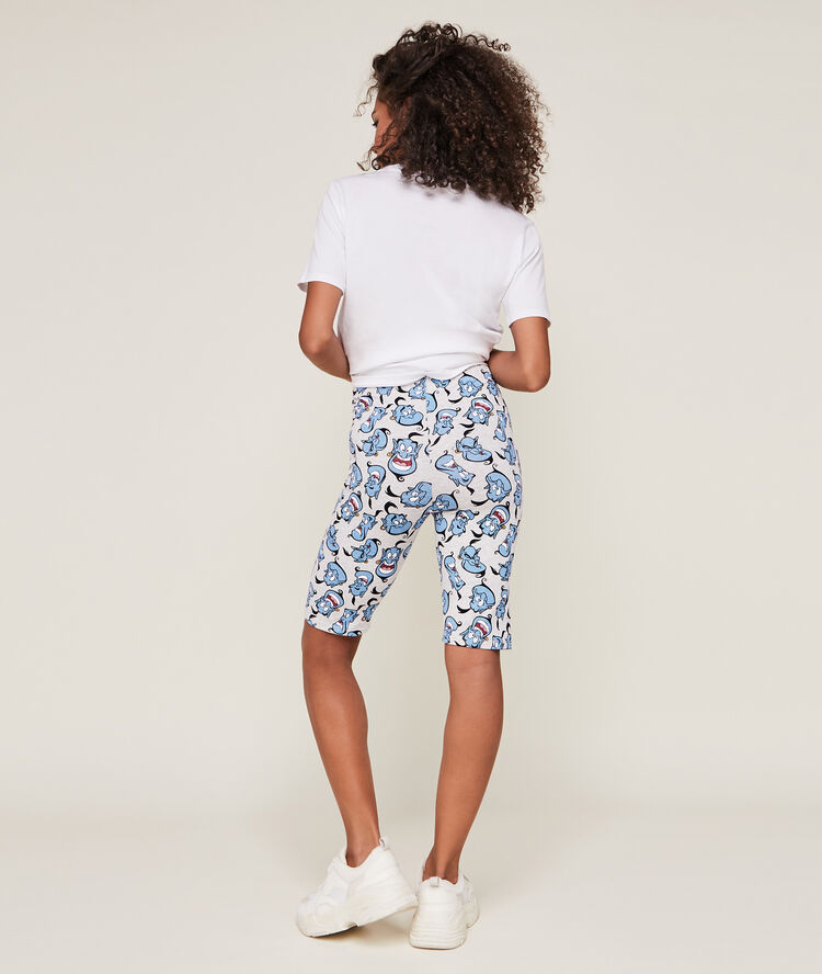 Túnica con estampado aladdín aladselfiz blanco.