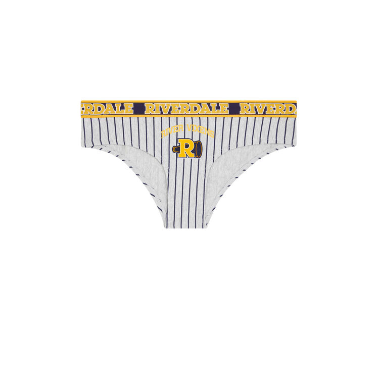 Braguita culotte de algodón con licencia riverdale highschooliz gris.