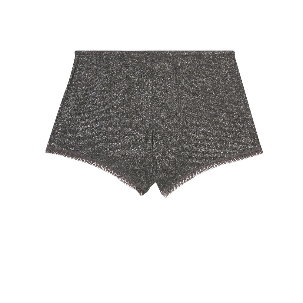 Shorts de punto brillante - gris oscuro gris.