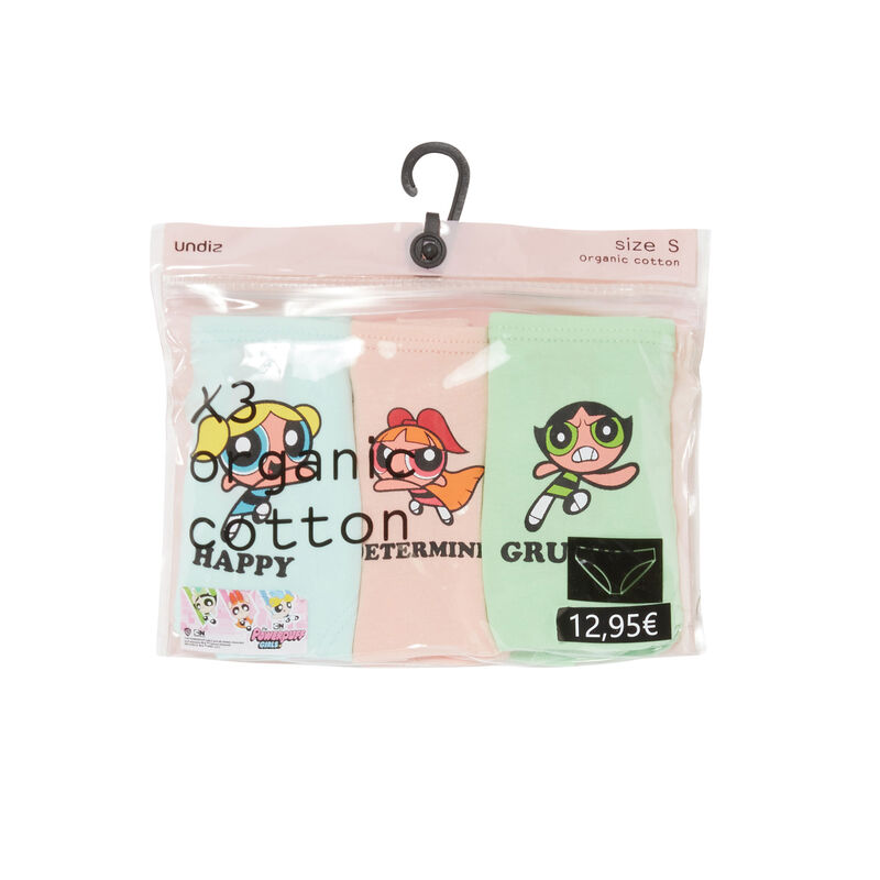 Juego de 3 braguitas estilo concha - rosa Juego de 3 braguitas estilo concha - rosa;