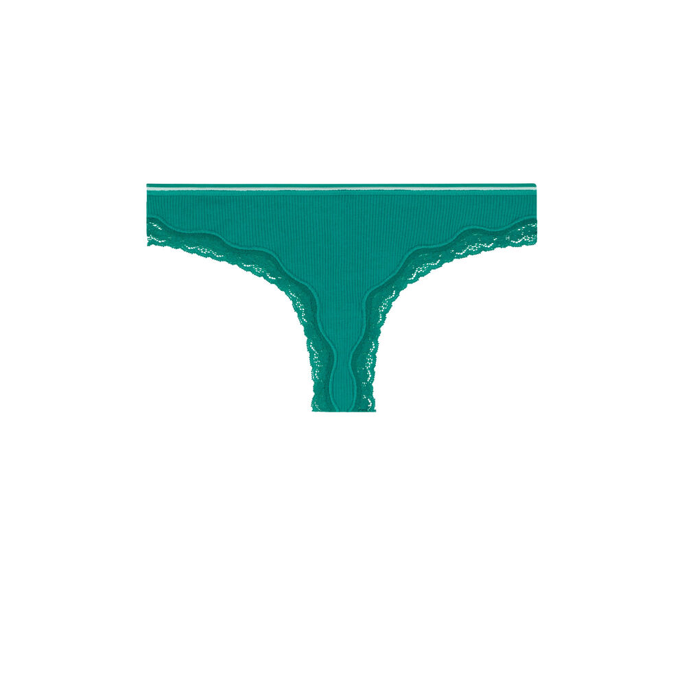 Braguita brasile&ntilde;a de algod&oacute;n - verde verde.