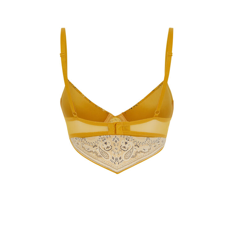 Sujetador corpiño de aumento amarillo mostaza bandaniz Sujetador corpiño de aumento amarillo mostaza bandaniz;