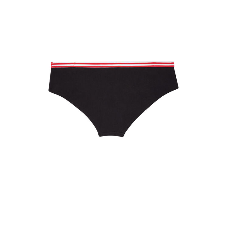 Braguita culotte de algodón licencia kellogg's negro.