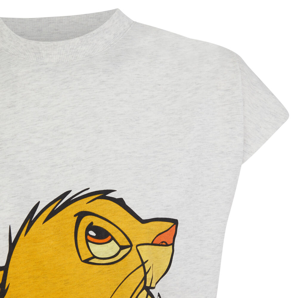 Top con estampado de simba - gris gris.
