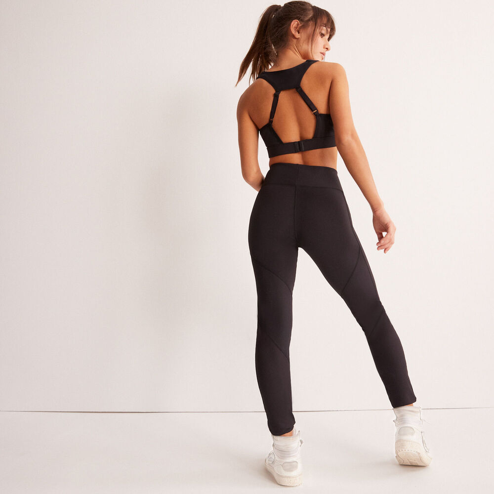 Leggings deportivos lisos - negros negro.