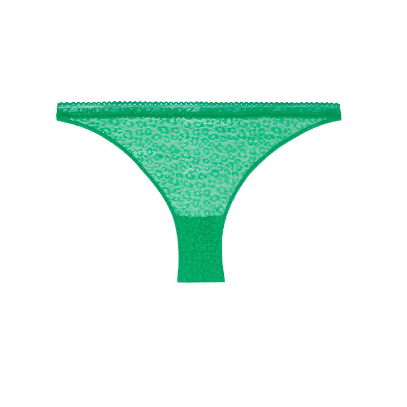 braguita de encaje con motivos - verde braguita de encaje con motivos - verde;