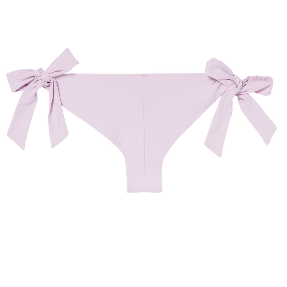 Braguita brasileña de bikini con lazos - lila violeta.