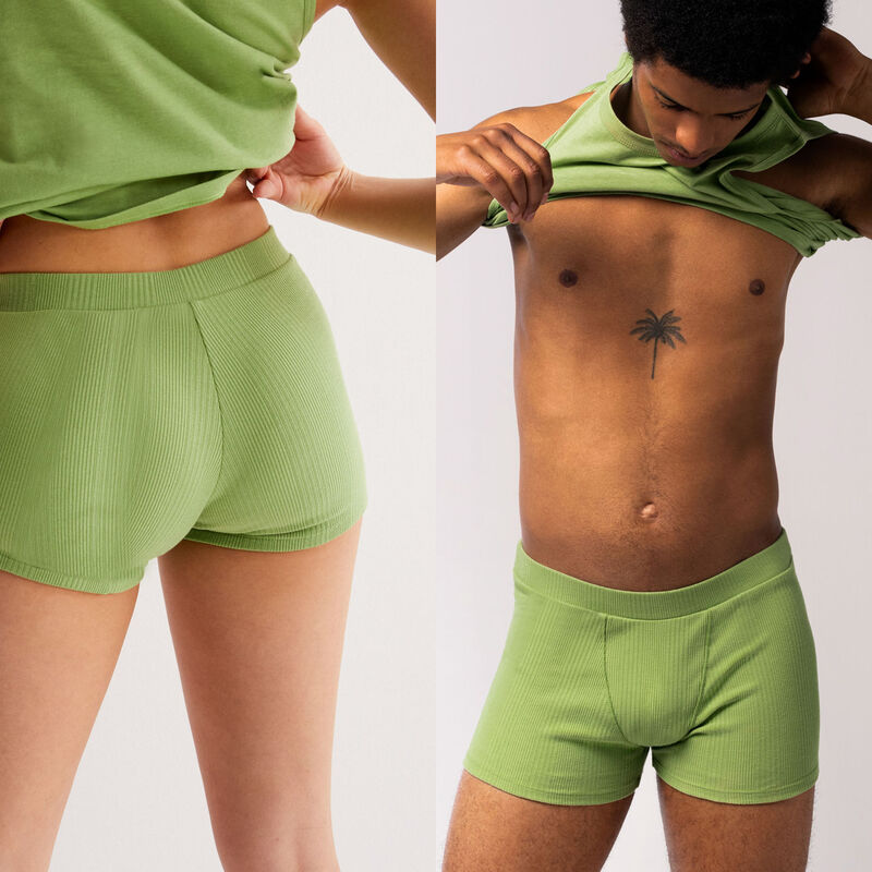 Short unisex de punto liso - verde Short unisex de punto liso - verde;