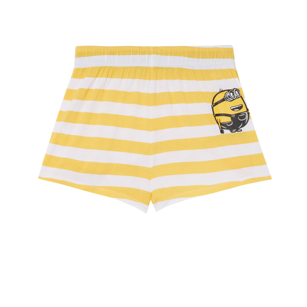 Shorts a rayas los minions - amarillo amarillo.