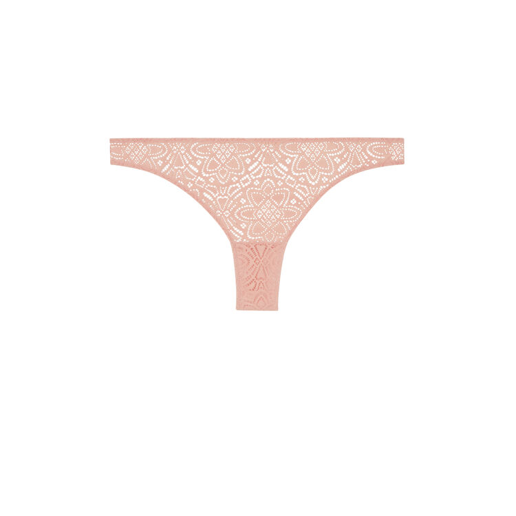 Braguita brasileña de encaje marceliz rosa pastel.