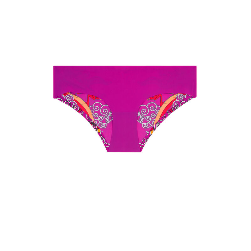 Shorty en micro imprimé mushu mushuiz fuchsia.
