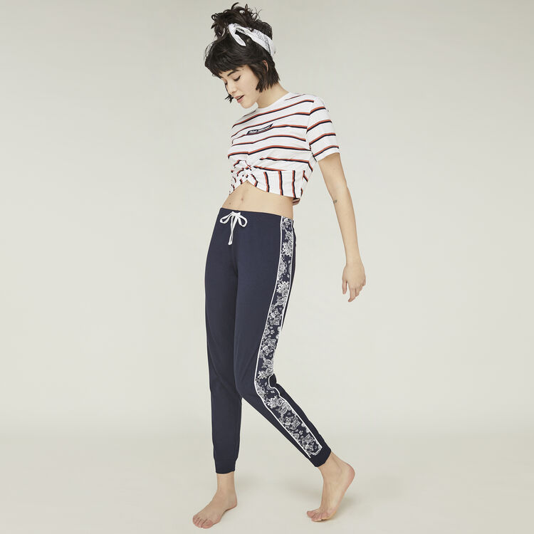 Pantalón azul sidebandiz Pantalón azul sidebandiz;