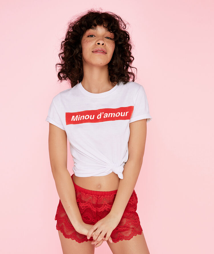 Camiseta blanco minousiz white.