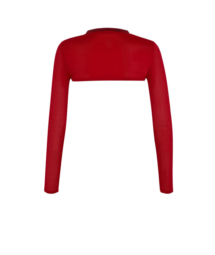Top de sport court - rouge rouge.