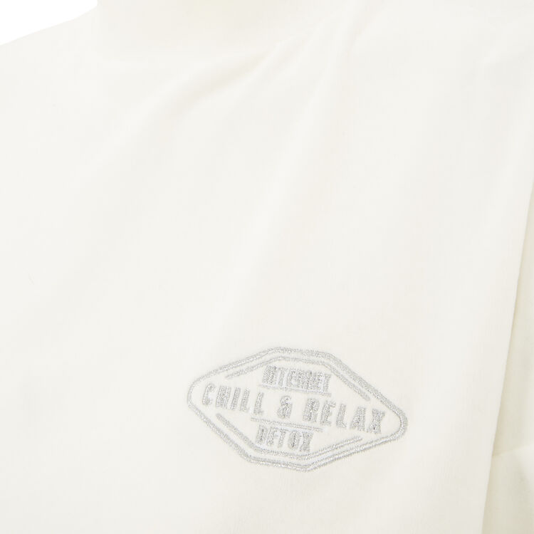 Sudadera blanco roto minipatchiz Sudadera blanco roto minipatchiz;