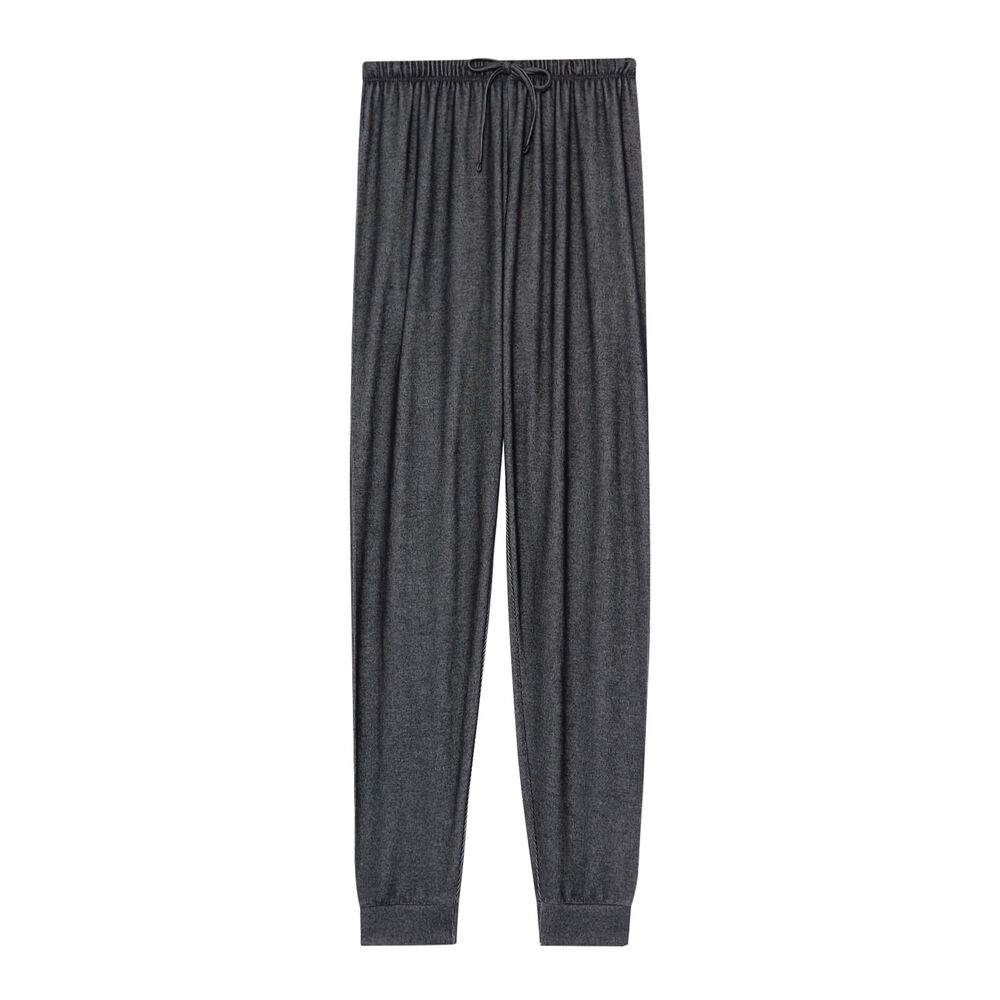 Pantalón acanalado - negro negro.