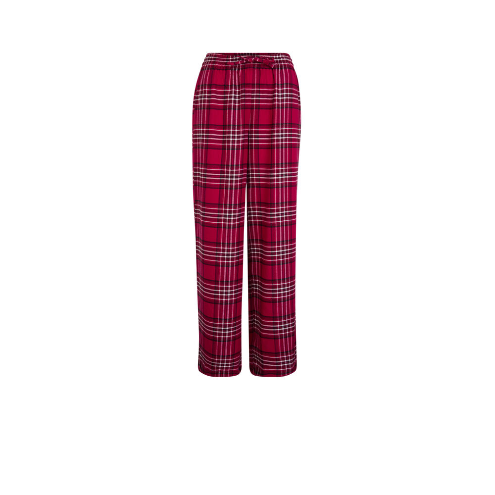 Pantalón a cuadros - rojo rojo.