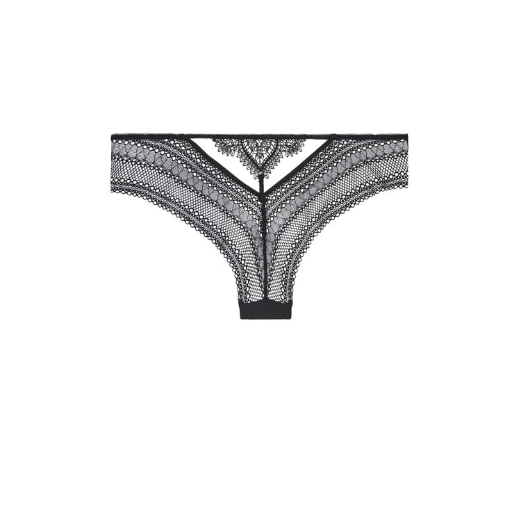 Braguita culotte de micro con efecto tatuaje tattoogirliz negro.