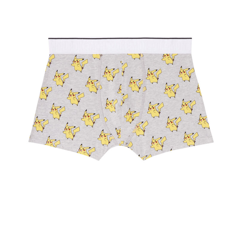 bóxer con motivos de Pikachu - gris bóxer con motivos de Pikachu - gris;