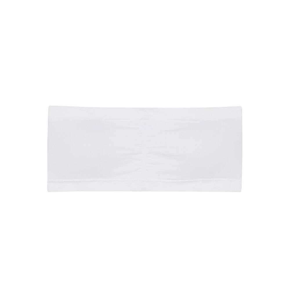 Sujetador bandeau sin costuras - blanco blanco.