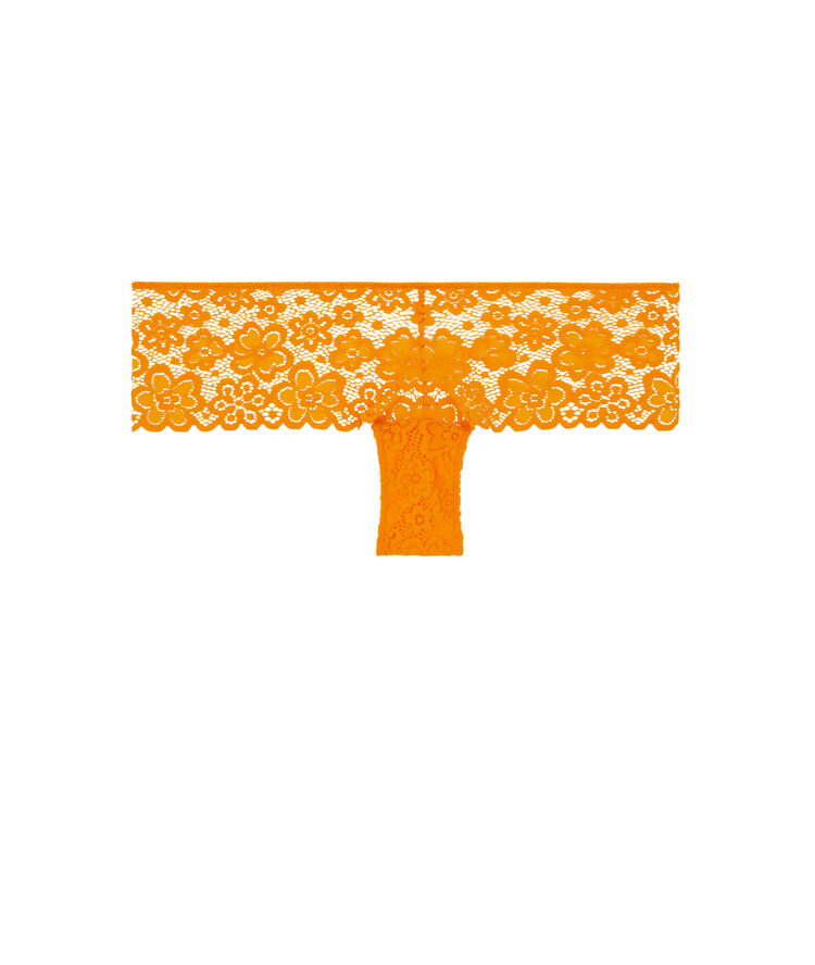 Braguita culotte de encaje - naranja naranja.