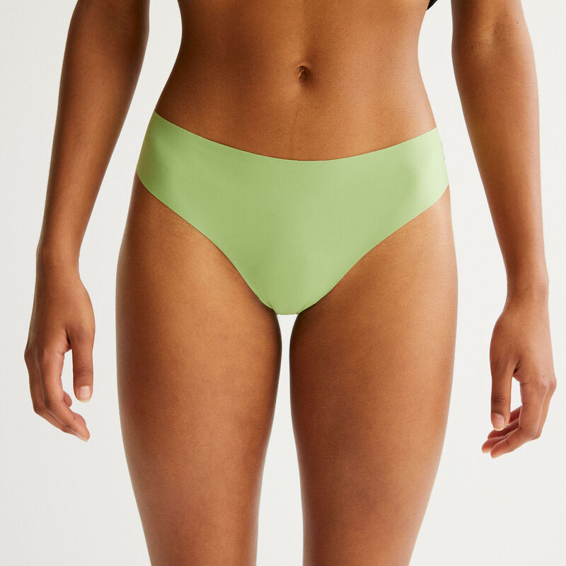 Braguita de microfibra y encaje - verde Braguita de microfibra y encaje - verde;
