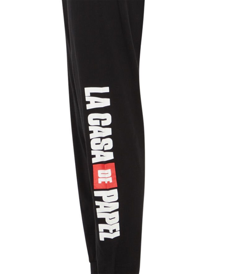 Pantalón de la casa de papel - negro negro.