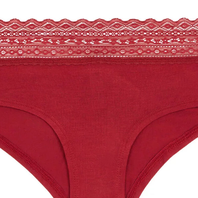 Braguita culotte de algodón lisa waistiz Braguita culotte de algodón lisa waistiz;