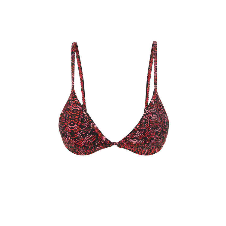 Top de bikini con estampado animal Swimnakiz Top de bikini con estampado animal Swimnakiz;