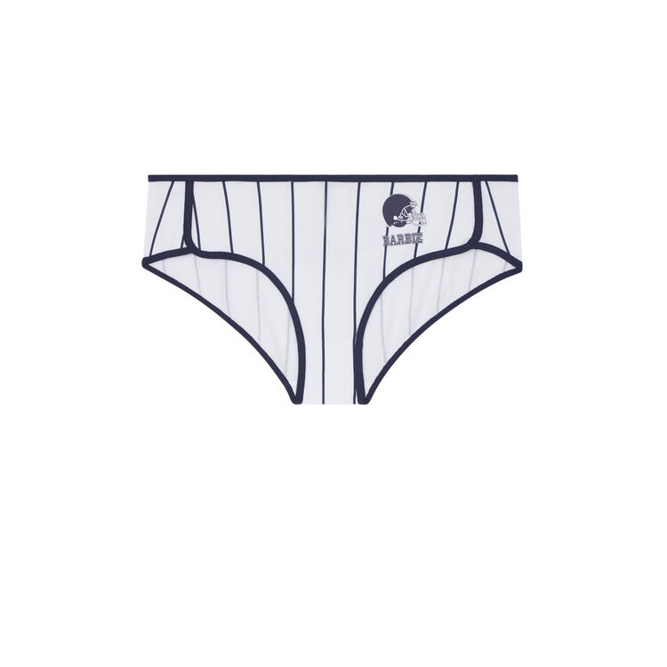 Braguita culotte de rayas pinkplastiz blanco.