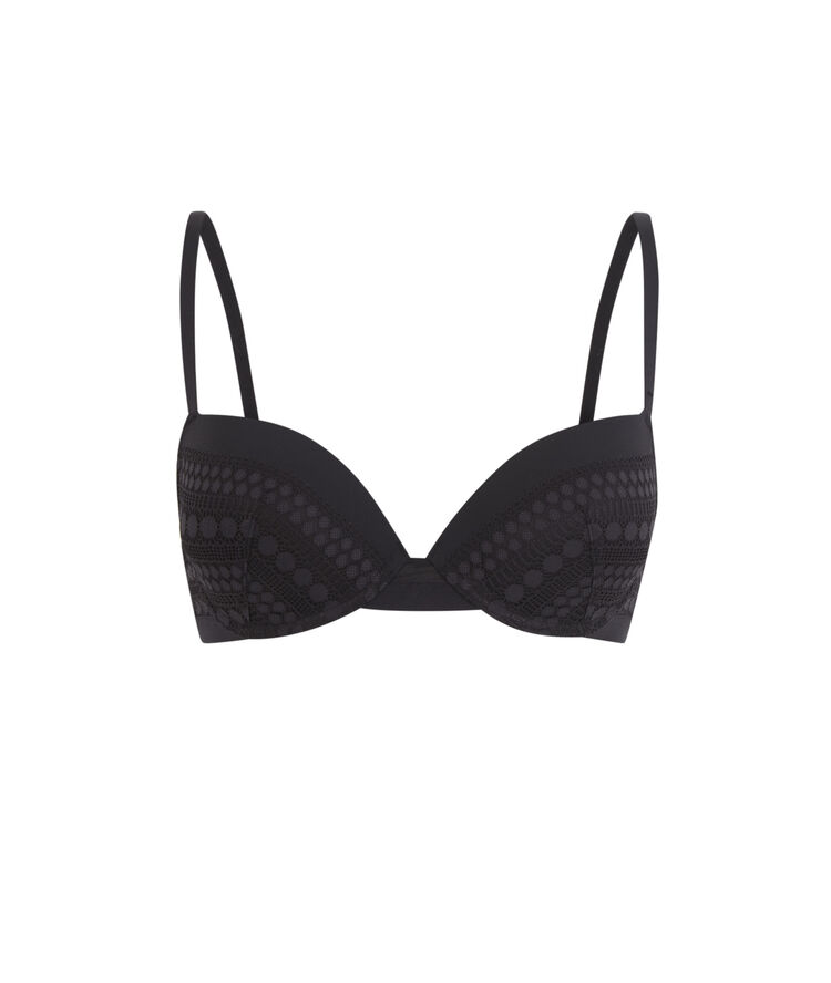 Sujetador push-up negro cupiniz negro.