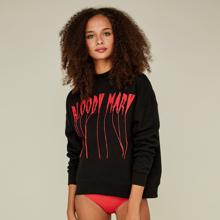 Sudadera negra horroriz black.
